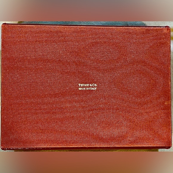 Tiffany & Co. Italian Cherry Red Leather Jewelry Box w/ Original Key & Tassel - Picture 3 of 10
